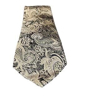 Daniel Ellissa | Men’s Black & Gold Dress Tie | 3.5" Wide | 0026